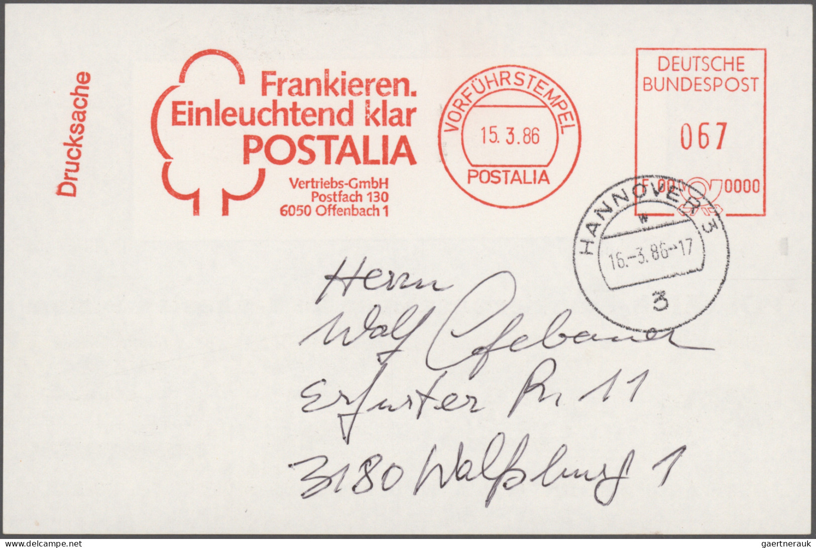 Thematics:  Postal Mecanization: 1922/1990, Postautomation Und Absenderfreistemp - Poste