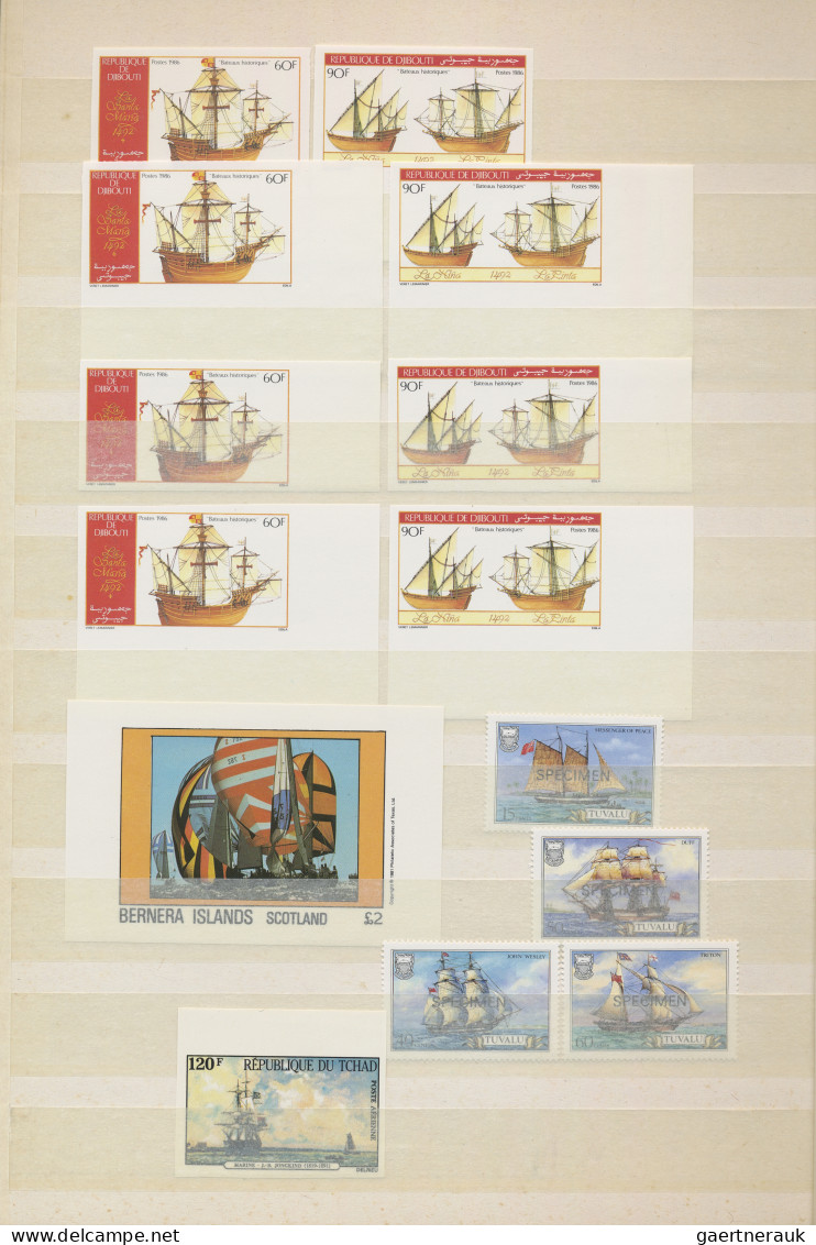 Thematics: Ships: 1935/2015 (ca.), Interesting Collection/balance Of Thematic It - Boten