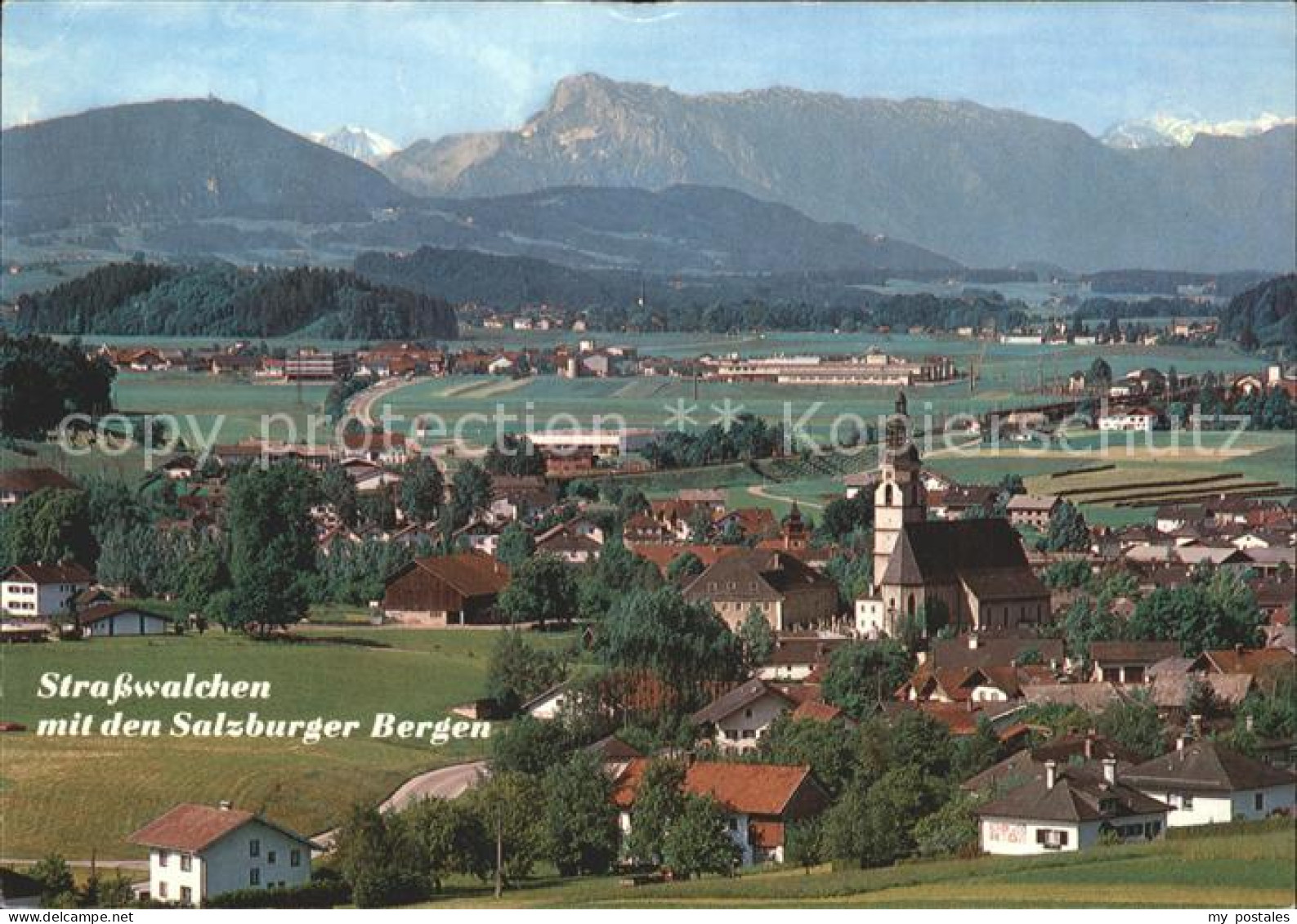 72213704 Strasswalchen Ortsblick Mit Salzburger Bergen Strasswalchen - Other & Unclassified