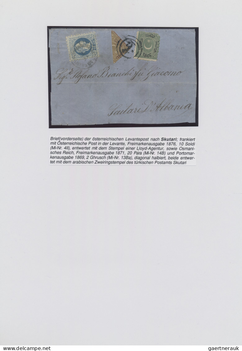 Albania: 1809/1990, Thematic collection in album starting folded envelope "CATTA