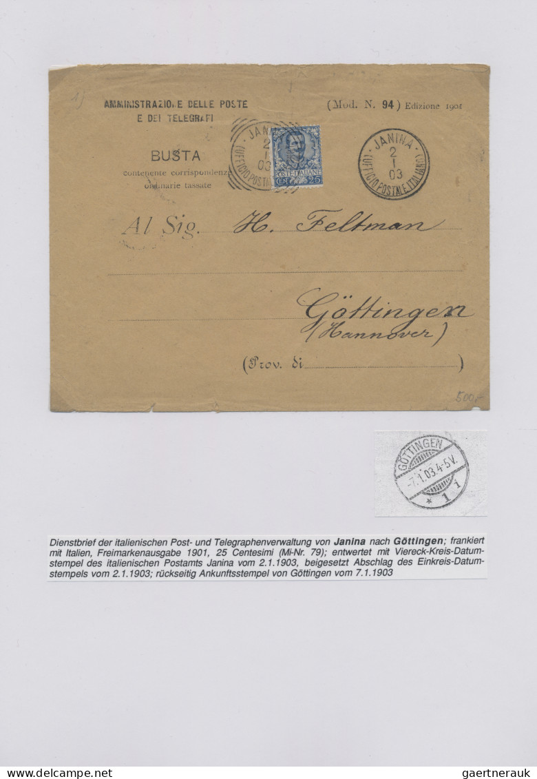 Albania: 1809/1990, Thematic collection in album starting folded envelope "CATTA