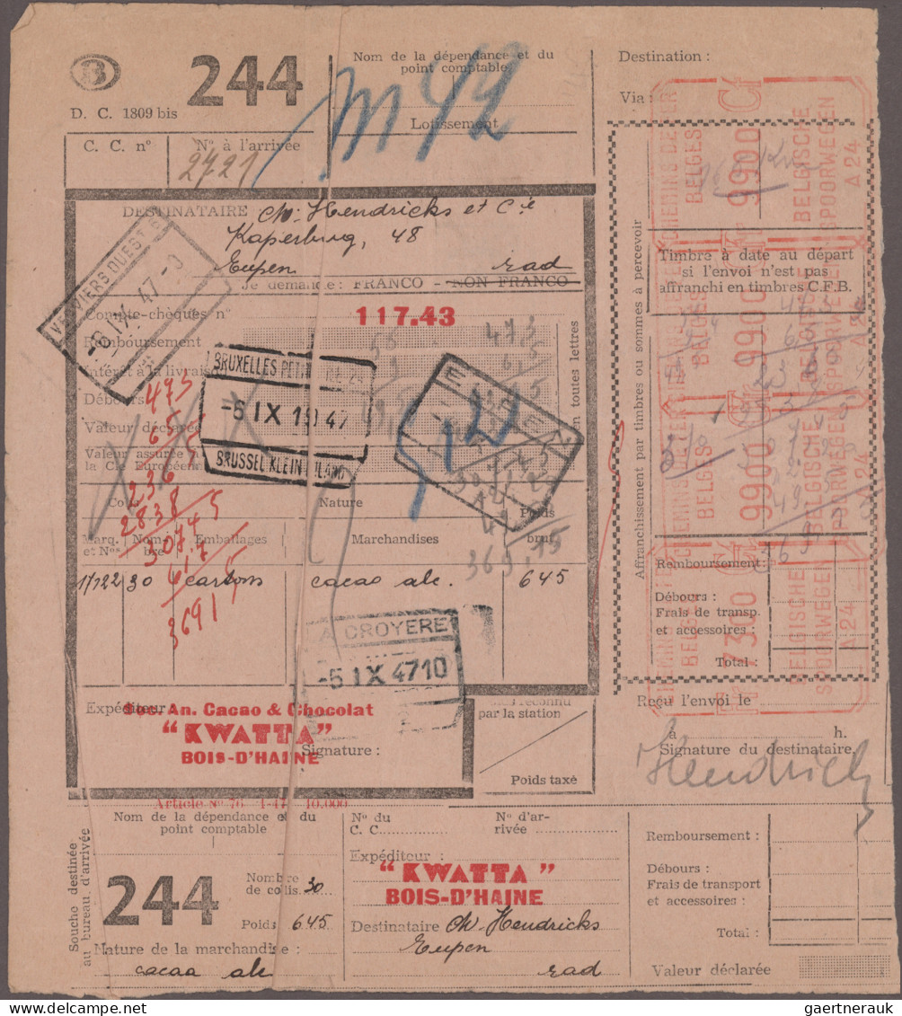 Belgium: 1928/1977, METER MARKS, Assortment Of Apprx. 135 Commercial Covers, Sho - Colecciones