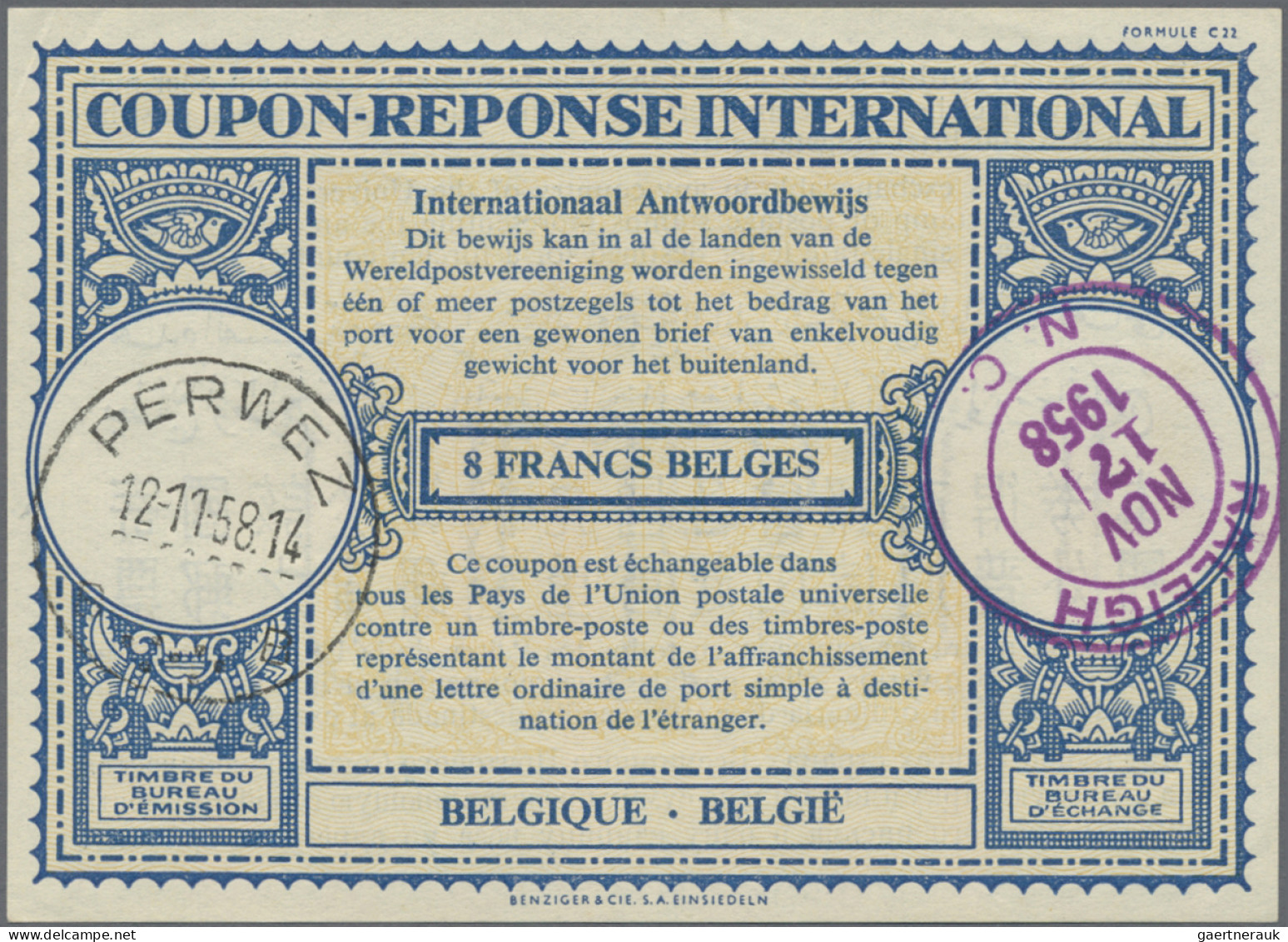 Belgium - Postal Stationery: 1912/2021 Collection Of 32 Intern. Reply Coupons, M - Autres & Non Classés