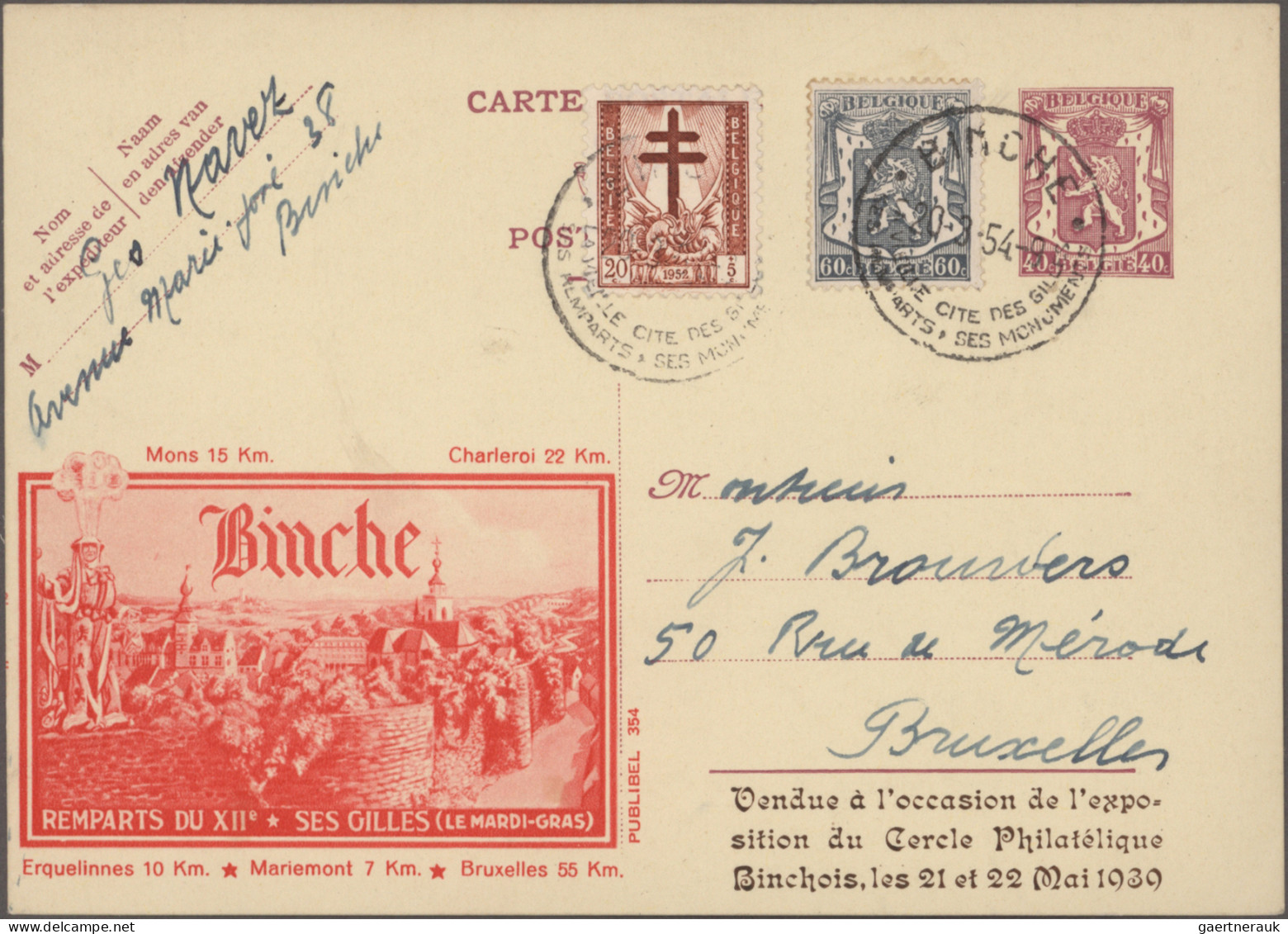 Belgium - postal stationery: 1933/1963, postal stationery picture postcards - pu