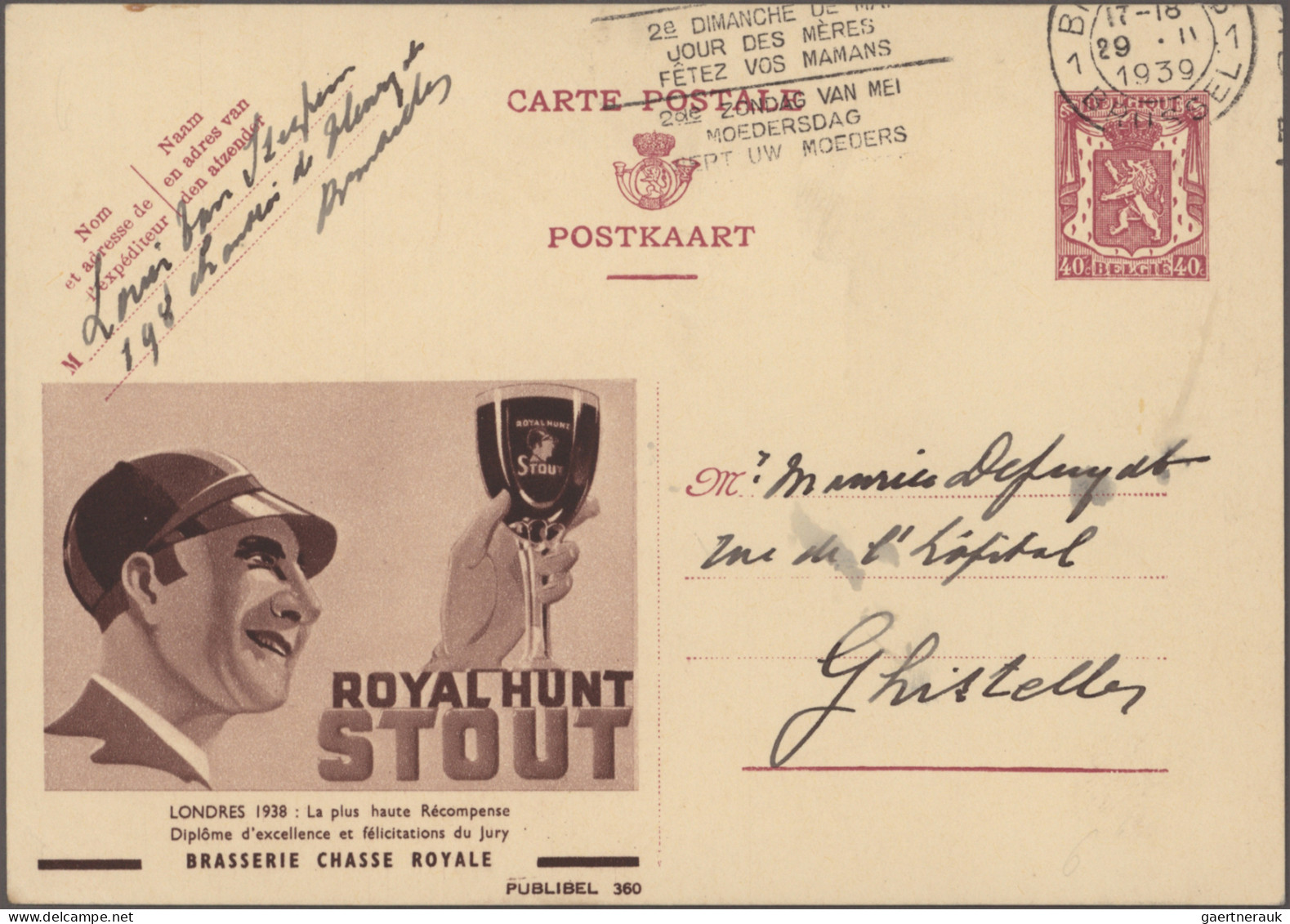 Belgium - postal stationery: 1933/1963, postal stationery picture postcards - pu