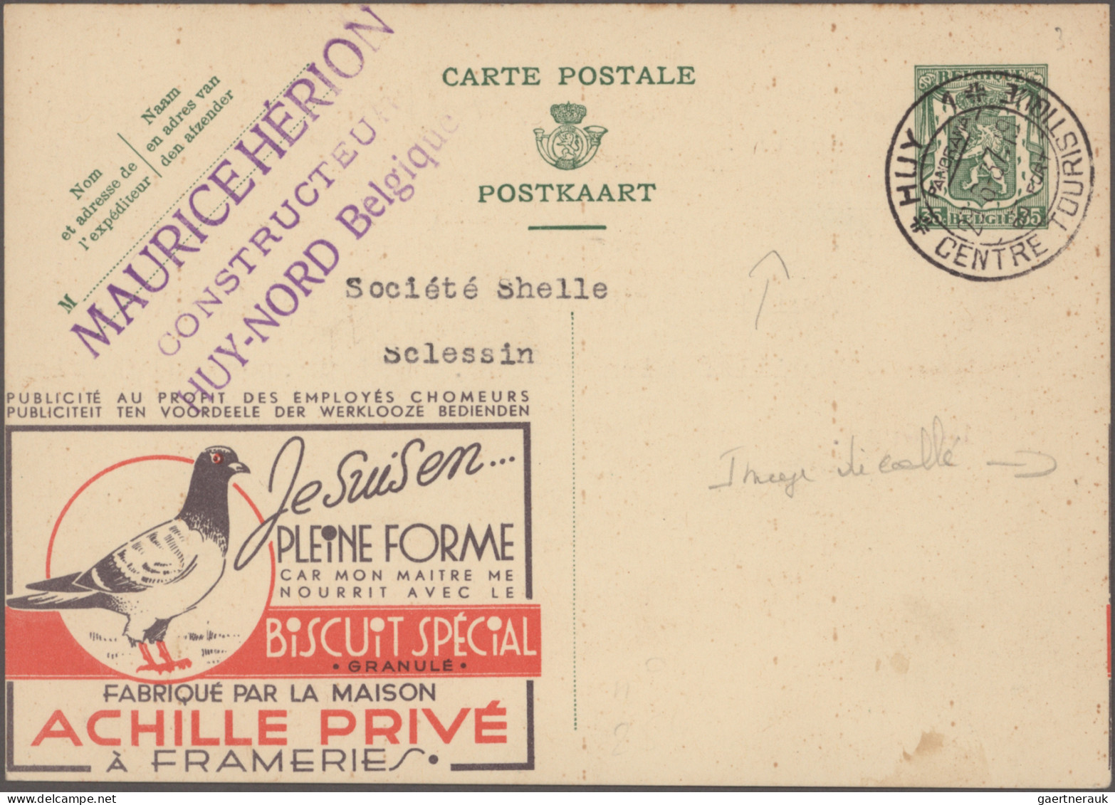 Belgium - postal stationery: 1933/1963, postal stationery picture postcards - pu