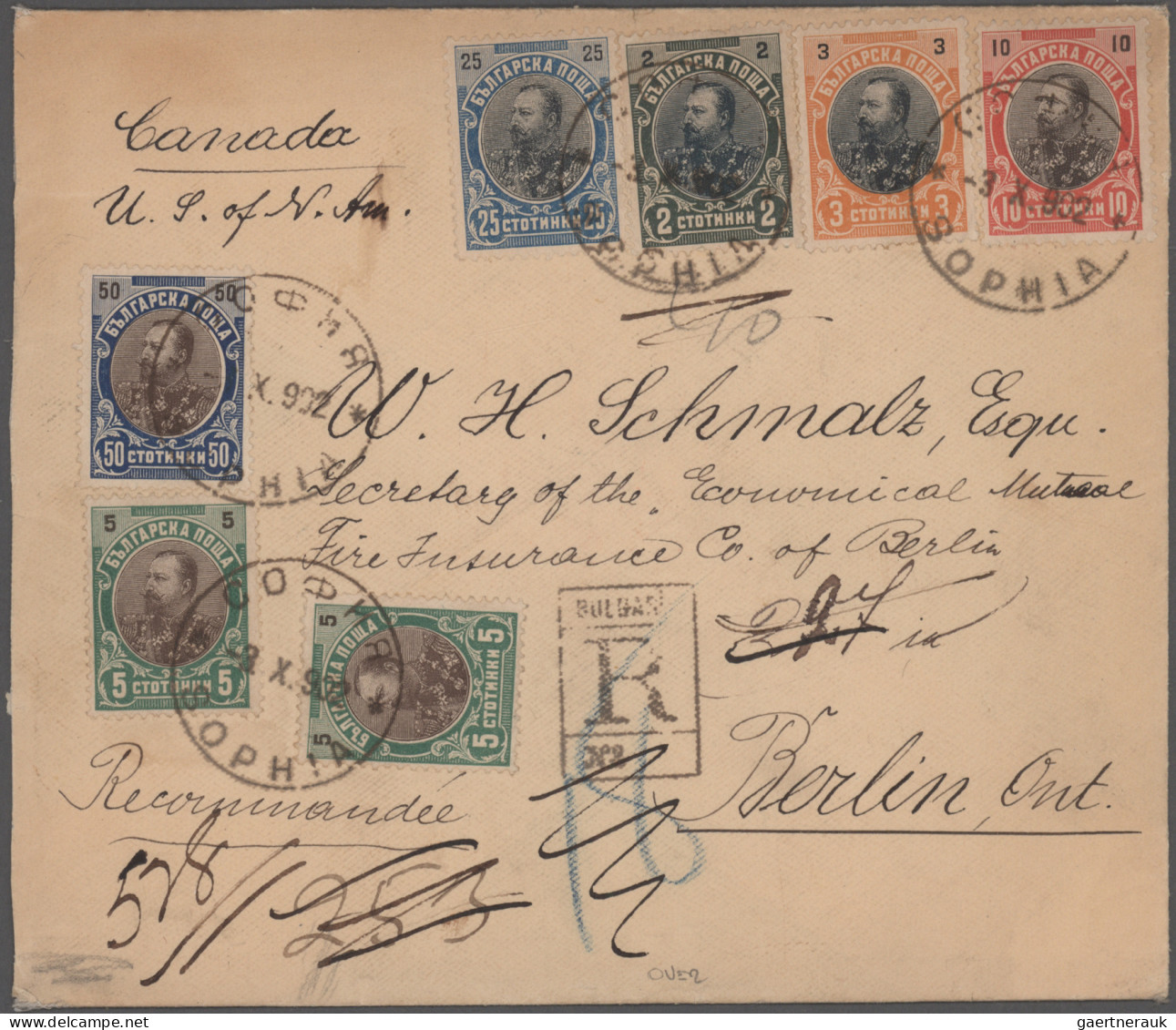 Bulgaria: 1880/1946 (ca.), Comprehensive Collection Of Covers/cards In 33 Albums - Lettres & Documents