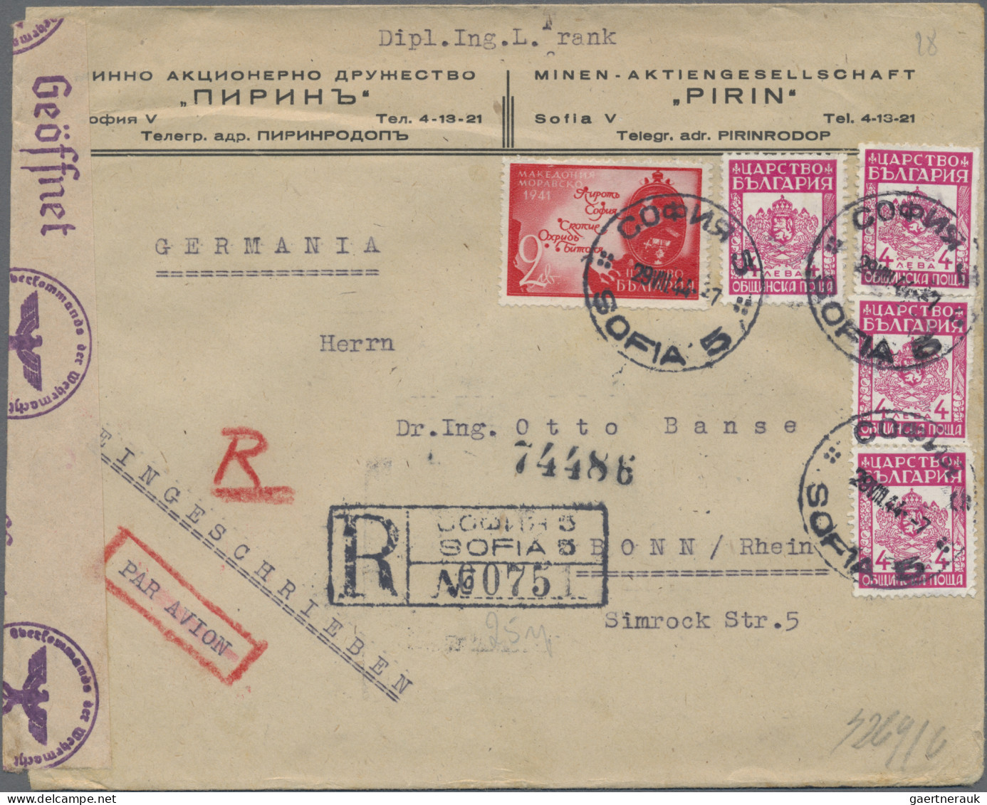 Bulgaria: 1888/1950, Covers/used Stationery (18) Inc. Registration, Air Mail, Of - Briefe U. Dokumente