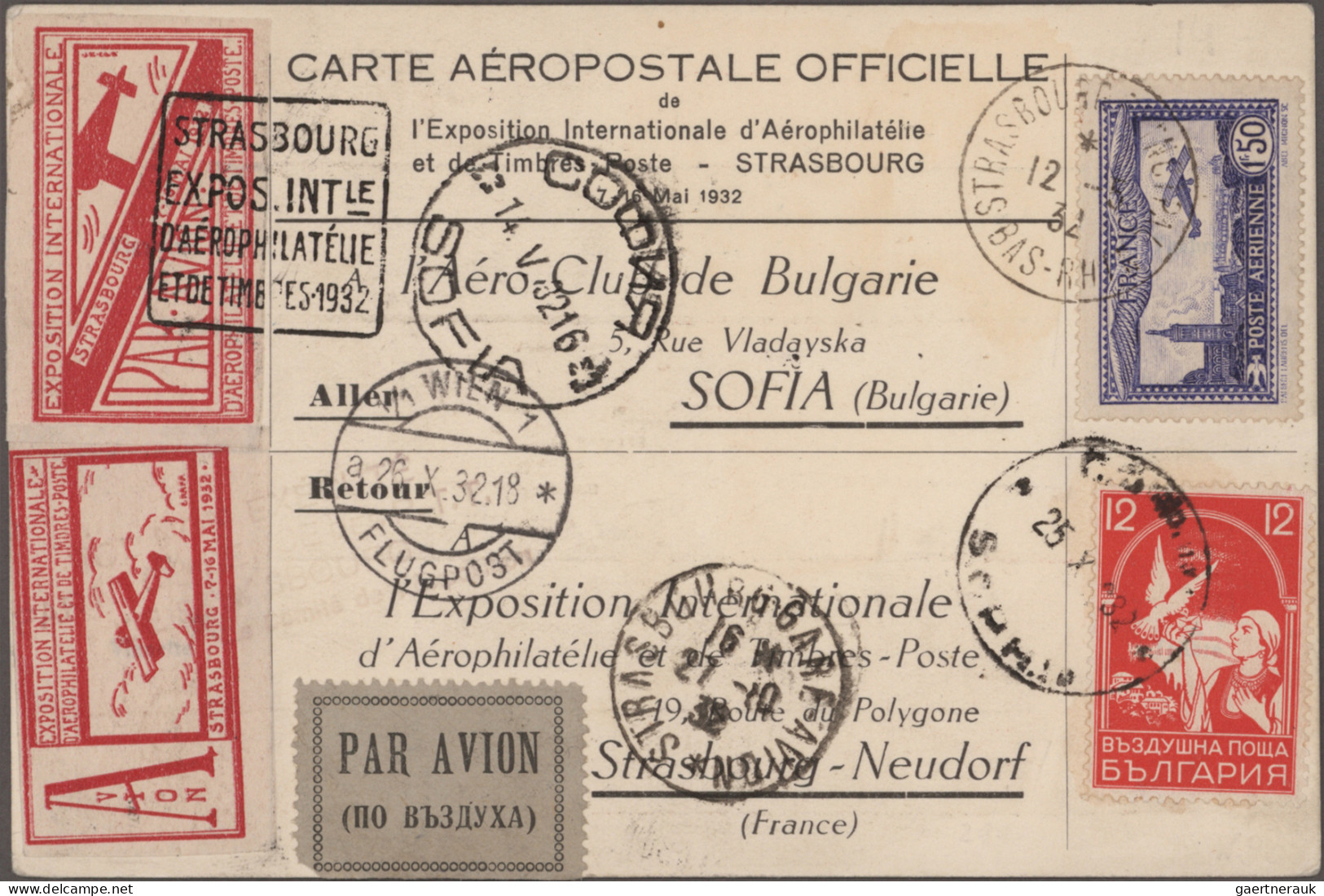 Bulgaria: 1931/1941, Airmail issue "Carrier Pigeon", collection of apprx. 160 co