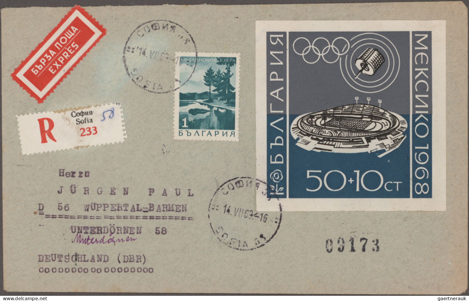 Bulgaria: 1944/1995 (ca.), Beautiful Assortment Of Hundreds Of Covers Of The Pos - Lettres & Documents