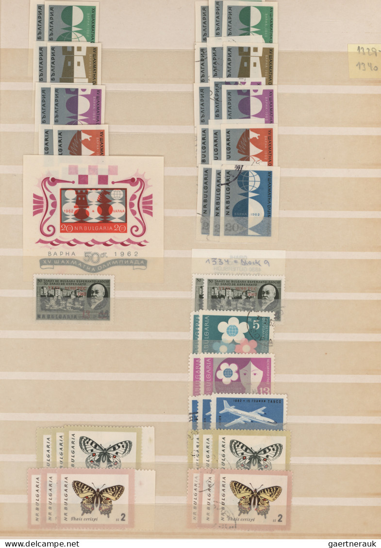 Bulgaria: 1945/1995, Enormous Stock Of Bulgarian Post-war Stamps In Both Conditi - Gebraucht