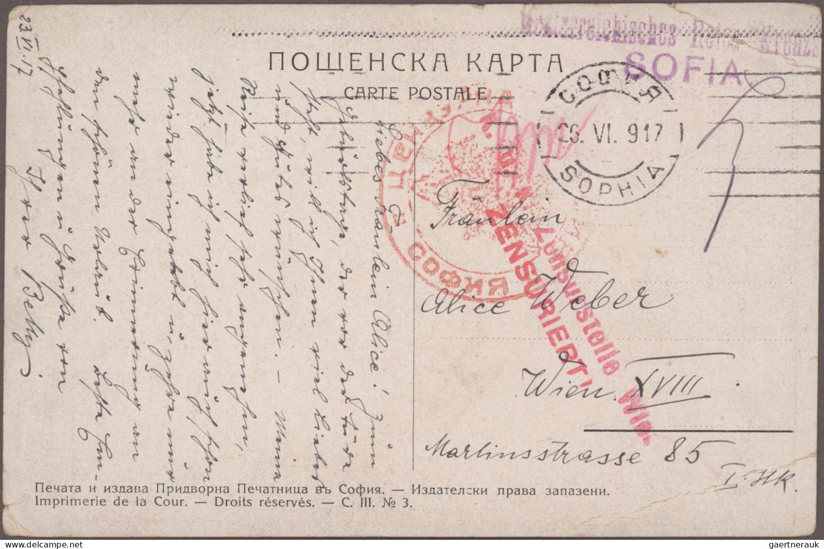 Bulgaria: 1917/1918, WWI In General, Collection Of Apprx. 70 Covers/cards, Mainl - Oost-Roemelïe