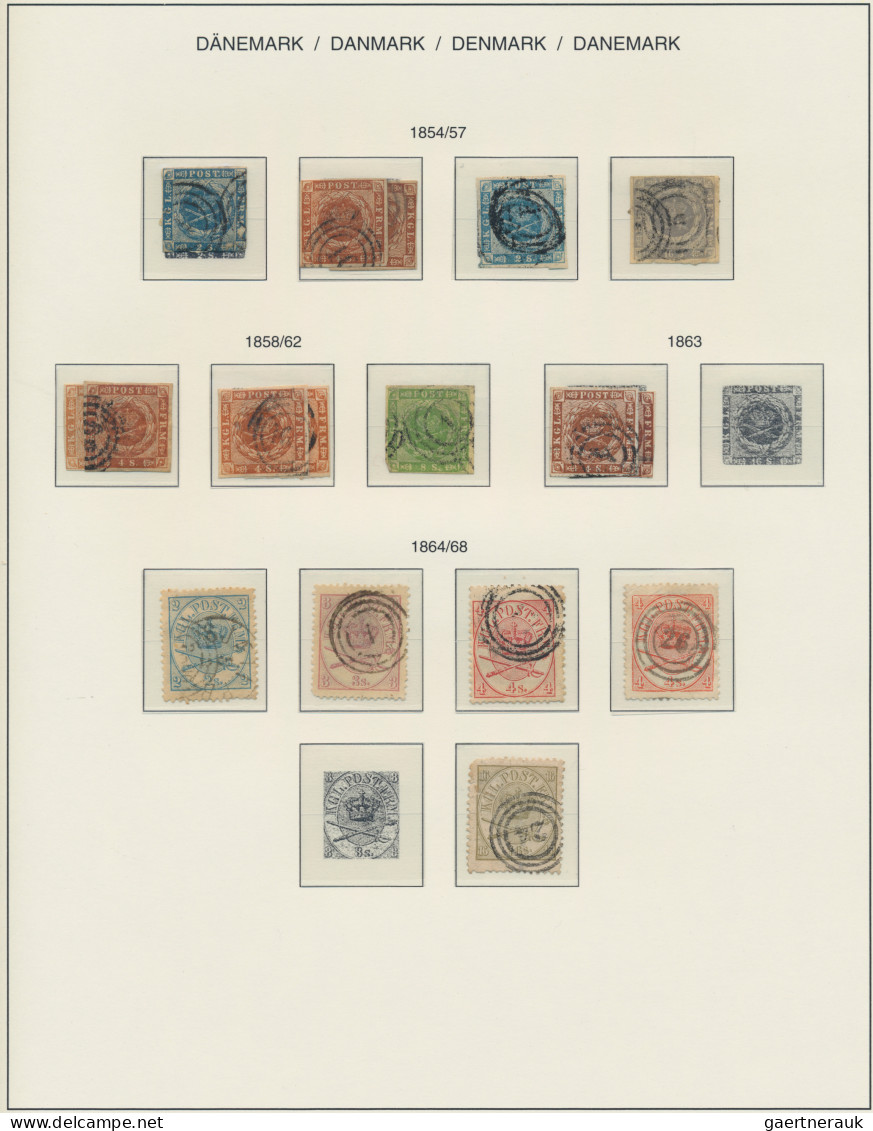 Denmark: 1854/1989, Comprehensive Collection In A Schaubek Album From Classic Pe - Autres & Non Classés