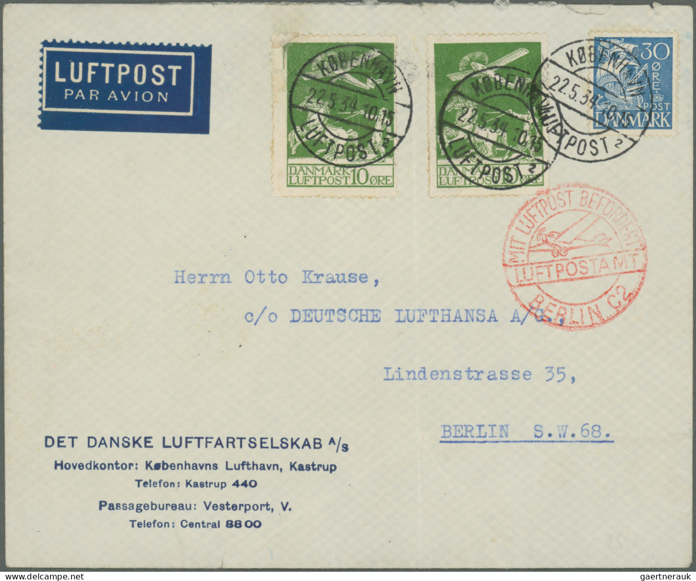 Denmark: 1860/1990 (ca.), Balance Of Apprx. 195 Covers/cards, Mainly Commercial - Autres & Non Classés