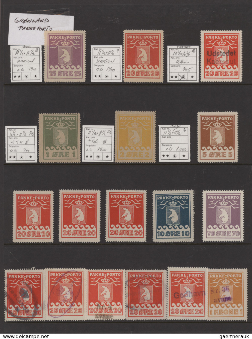 Greenland: 1915/1937 Small Collection Of 17 'Icebear' Stamps, From 1 øre To 1 Kr - Autres