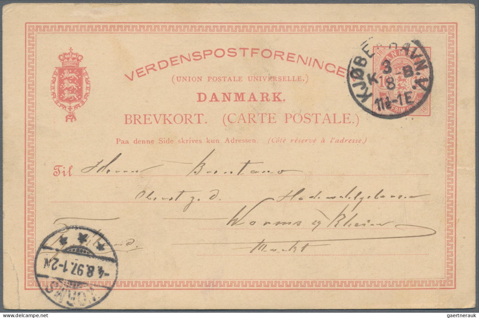 Denmark - Postal Stationery: 1871/1990 (ca.), Collection Of 110 Used And Unused - Entiers Postaux