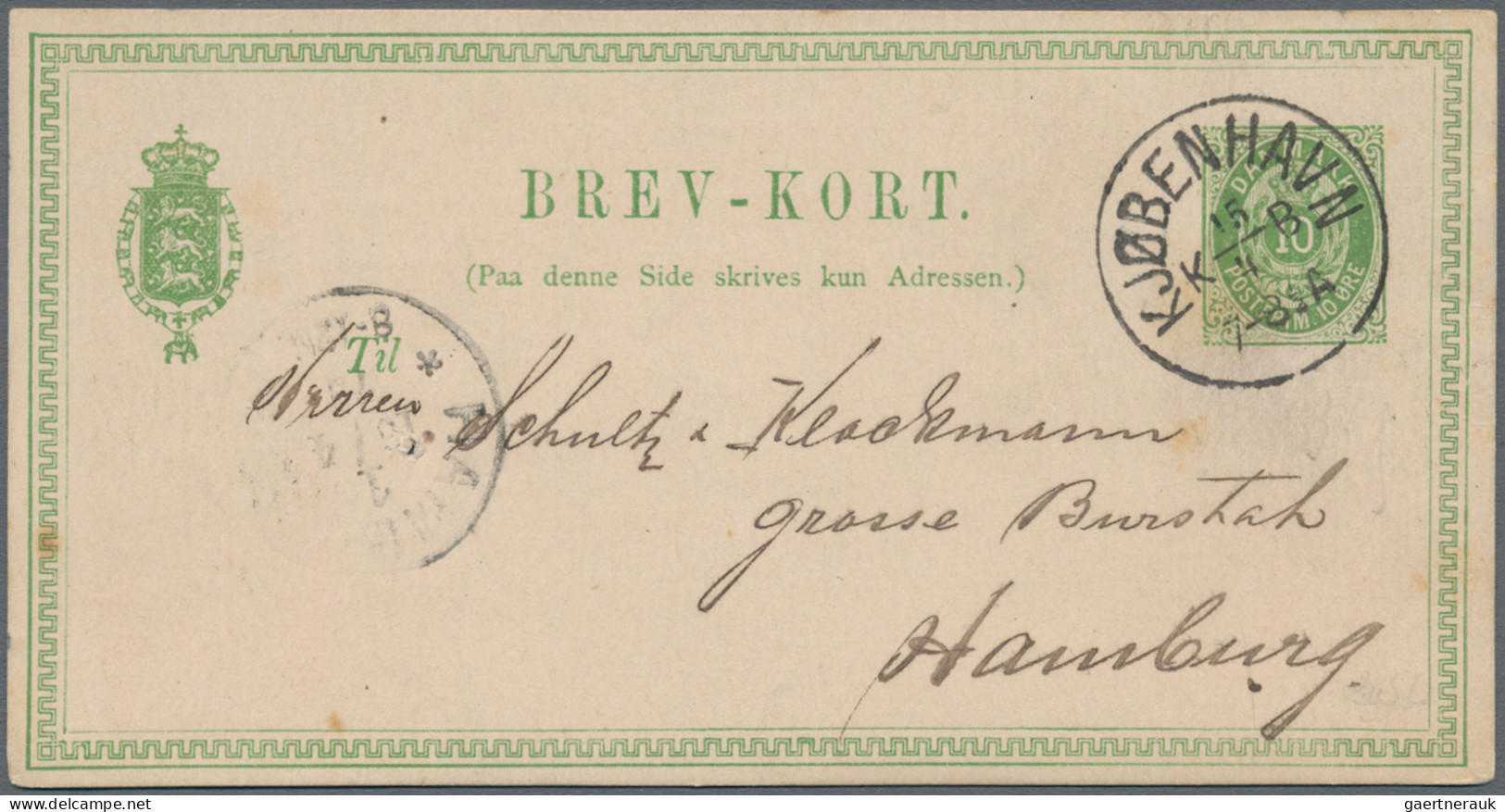 Denmark - Postal Stationery: 1871/1990 (ca.), Collection Of 110 Used And Unused - Entiers Postaux