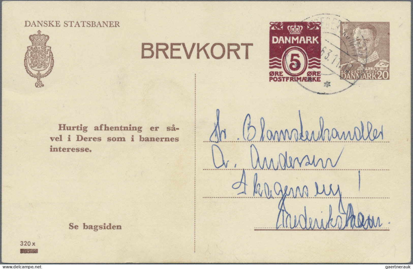 Denmark - Postal Stationery: 1880/1980 (ca.), Balance Of Apprx. 345 Used And Unu - Entiers Postaux