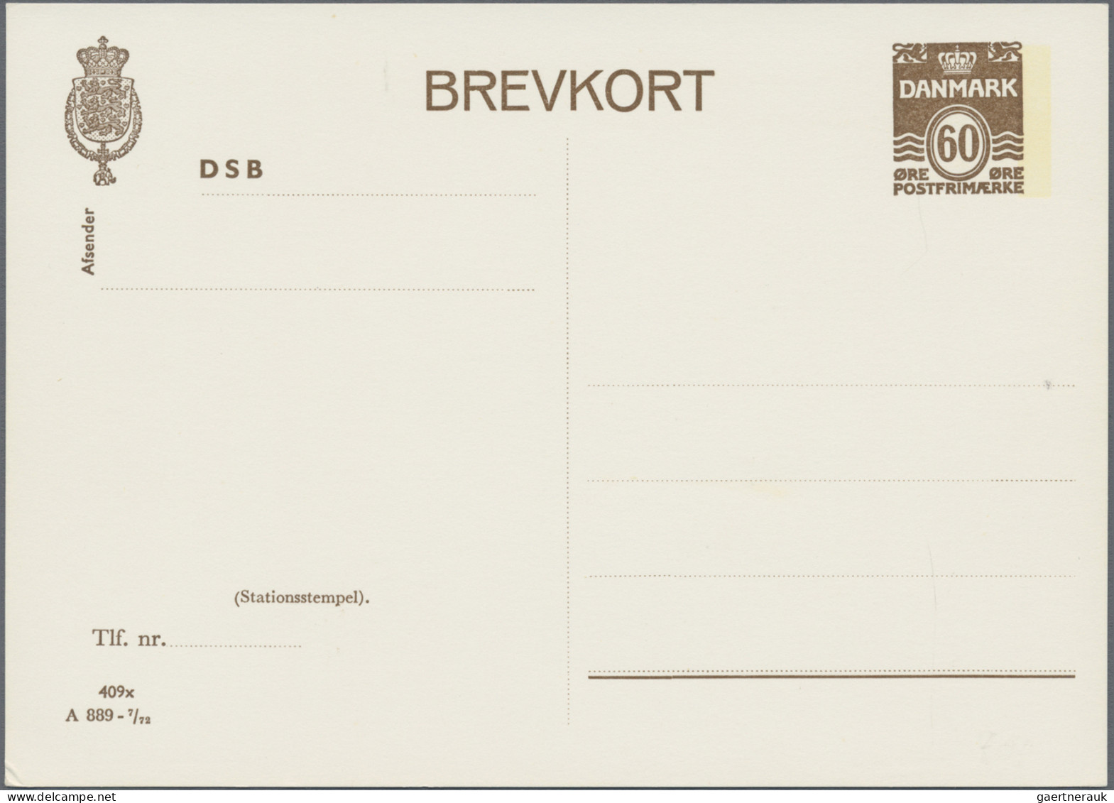 Denmark - postal stationery: 1880/1980 (ca.), balance of apprx. 345 used and unu