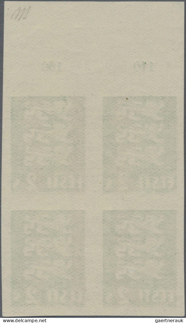 Estonia: 1928/1937, IMPERFORATE PROOFS, Selection Of Twelve Blocks Of Four (Mich - Estland