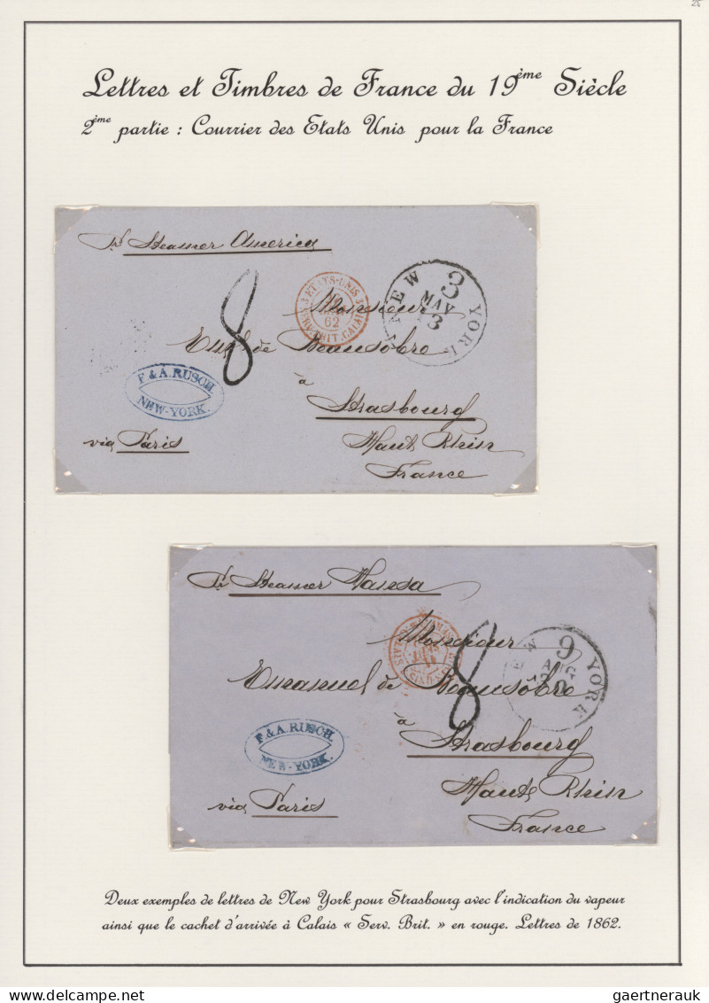 France -  Pre Adhesives  / Stampless Covers: 1829/1862, Petty Collection Of 14 S - 1849-1876: Période Classique