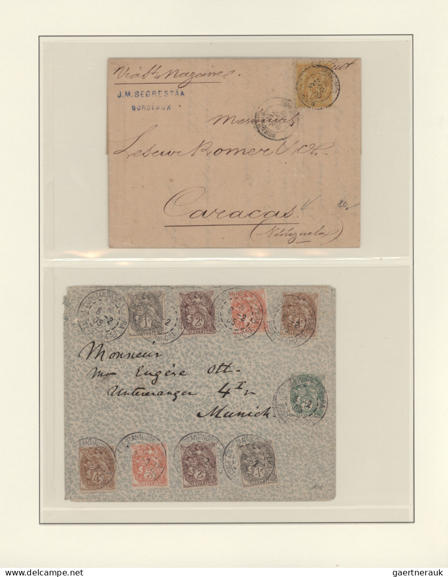 France: 1849/1910 (ca.), used collection in a Lindner album, mixed quality from