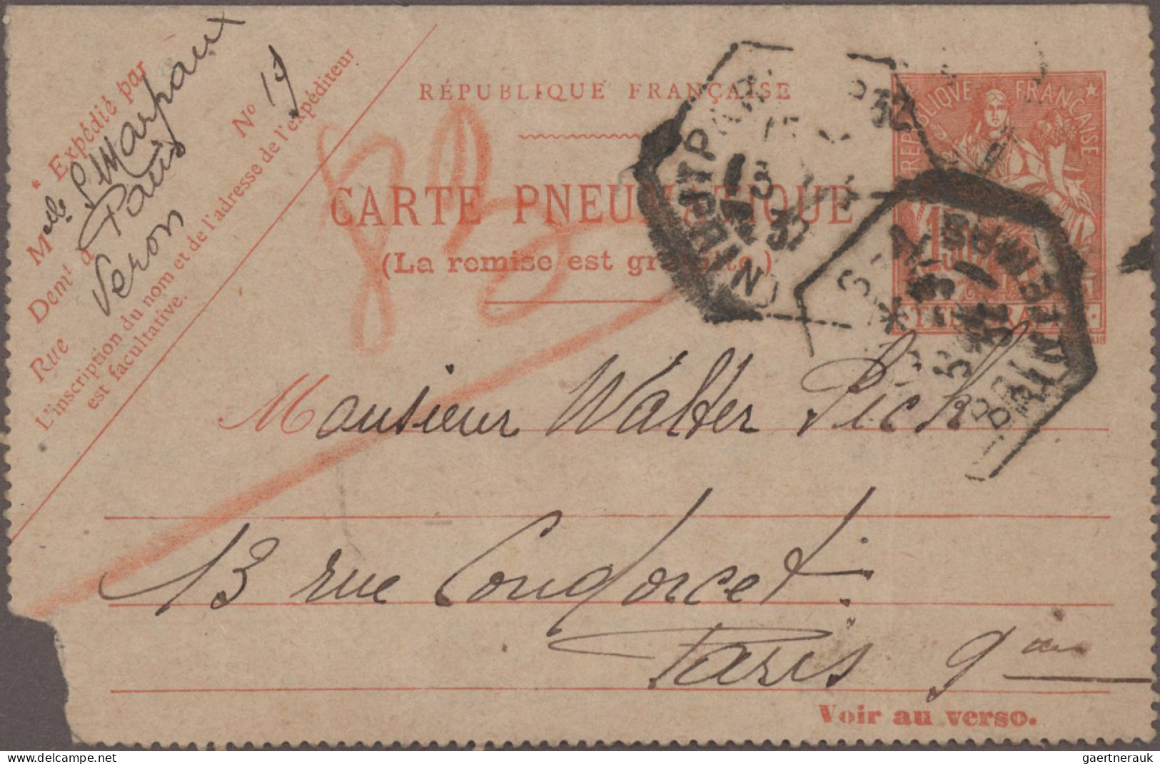 France: 1860/2000 (ca.), Estate In A Box Offering Old To New Material In Stockbo - Collections