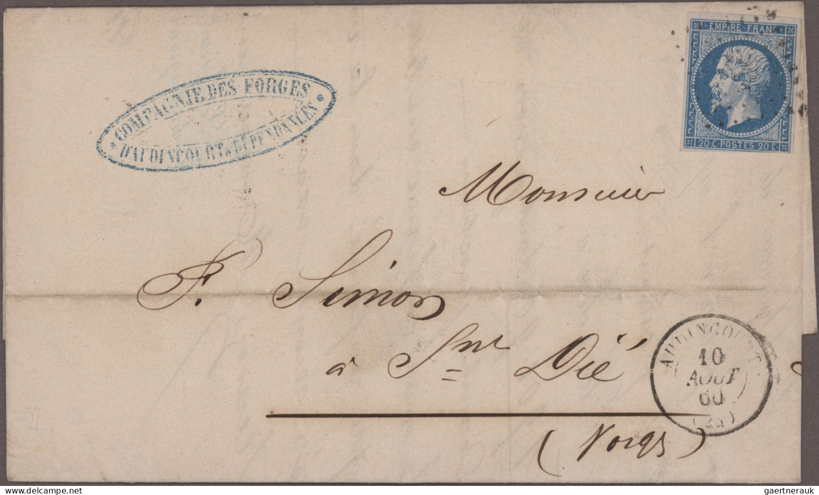 France: 1860/2000 (ca.), estate in a box offering old to new material in stockbo