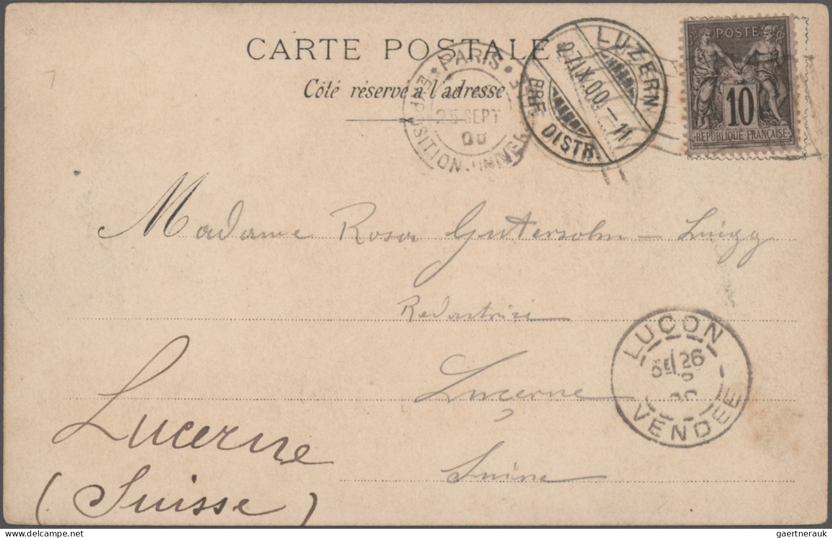 France: 1861-1884 Collection Of 12 Letters Resp. Covers Sent From France To Swit - Collections