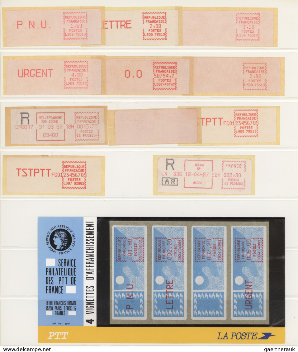 France - ATM: 1981/2002, Comprehensive And Well Sorted MNH And Used Collection O - Autres & Non Classés