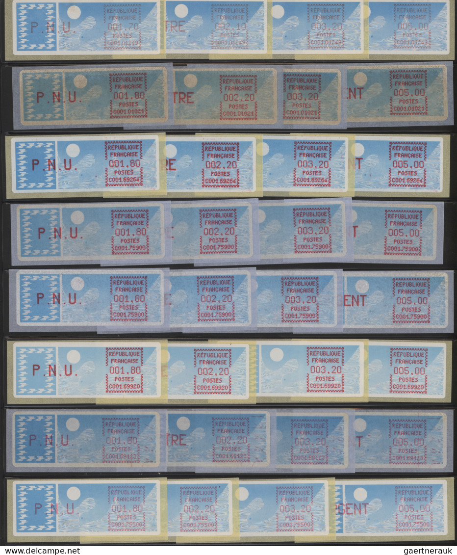 France - ATM: 1981/2002, Comprehensive And Well Sorted MNH And Used Collection O - Autres & Non Classés