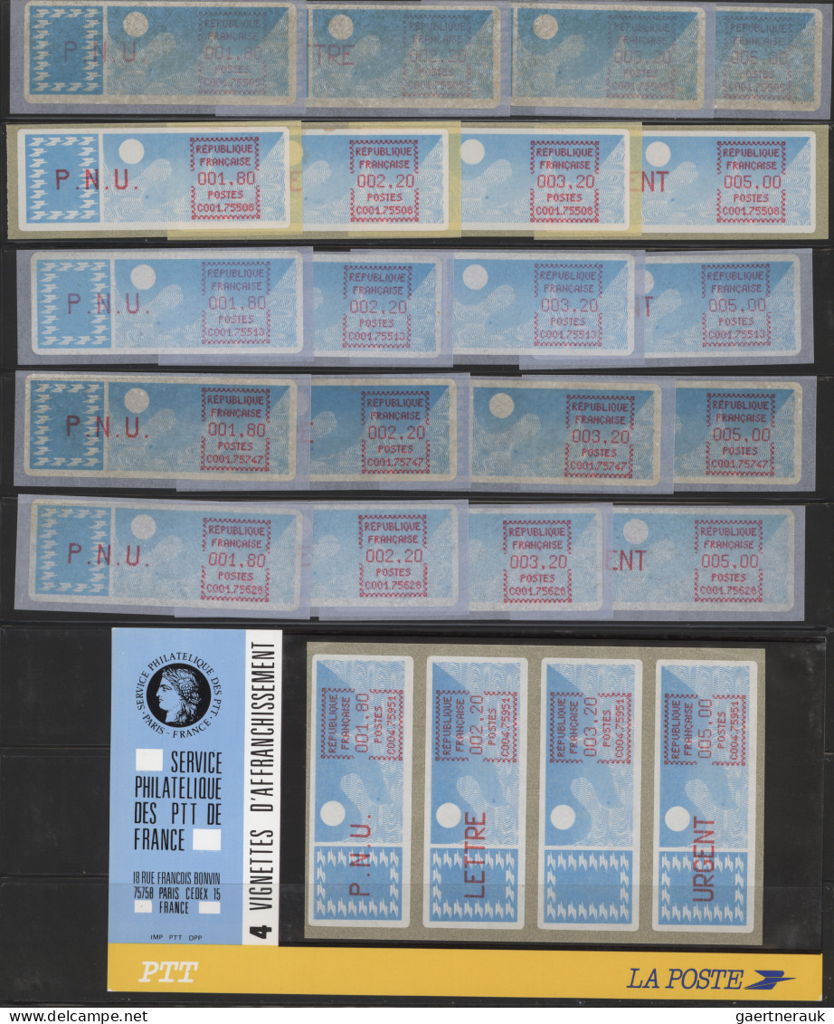 France - ATM: 1981/2002, Comprehensive And Well Sorted MNH And Used Collection O - Autres & Non Classés