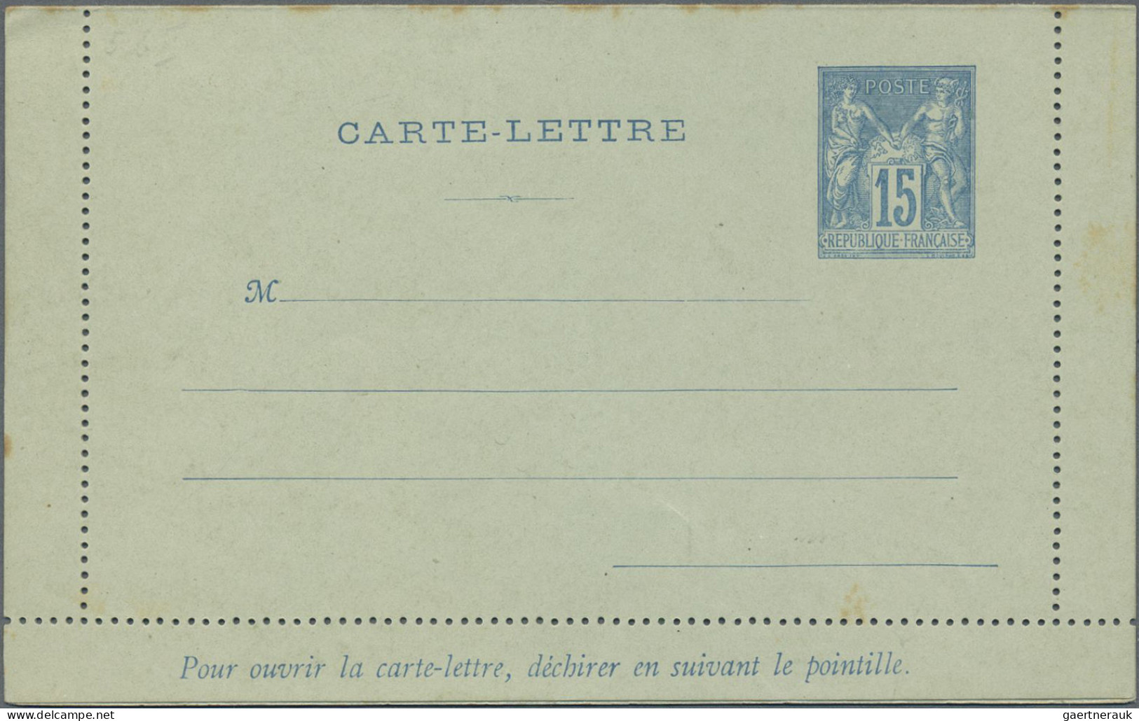 France - Postal Stationery: 1886/1940, Collection Of 35 Different Unused Letter - Andere & Zonder Classificatie