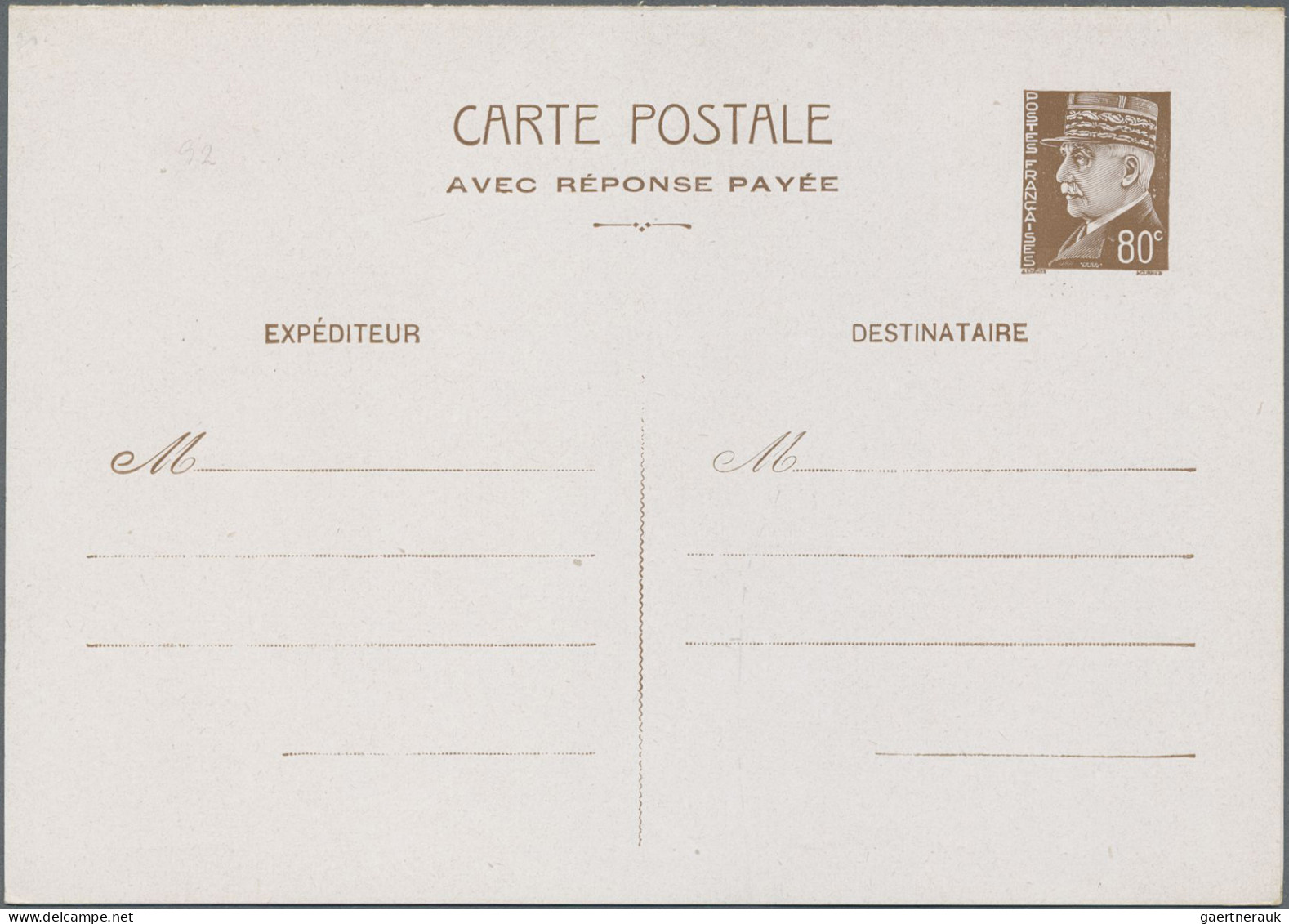 France - Postal Stationery: 1927/1956, Collection Of 46 Different Unused Station - Andere & Zonder Classificatie