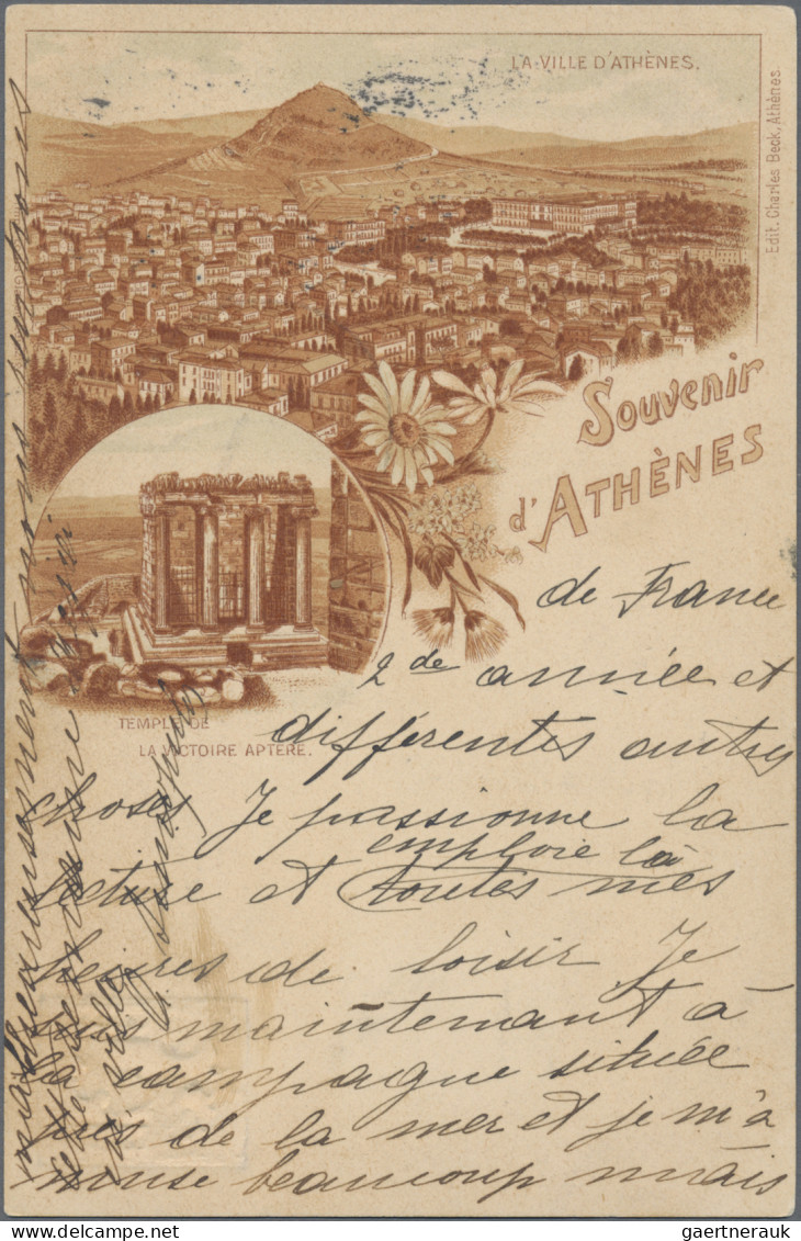 Greece - Postal Stationery: 1901/1902, Pictorial Cards, Assortment Of 23 Mainly - Postwaardestukken