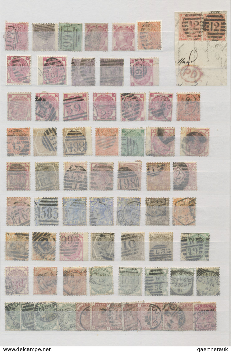 Great Britain: 1840/1910 (ca.), Used Collection/balance On Stockpages/in Small S - Used Stamps