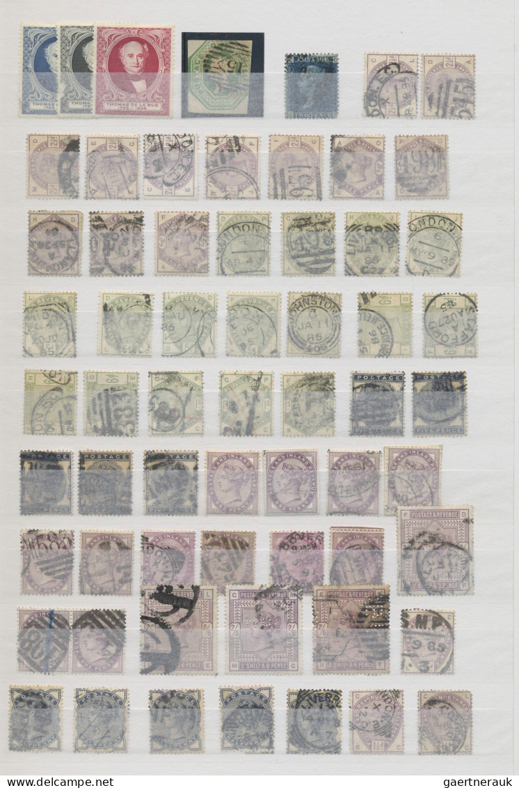 Great Britain: 1840/1910 (ca.), Used Collection/balance On Stockpages/in Small S - Used Stamps