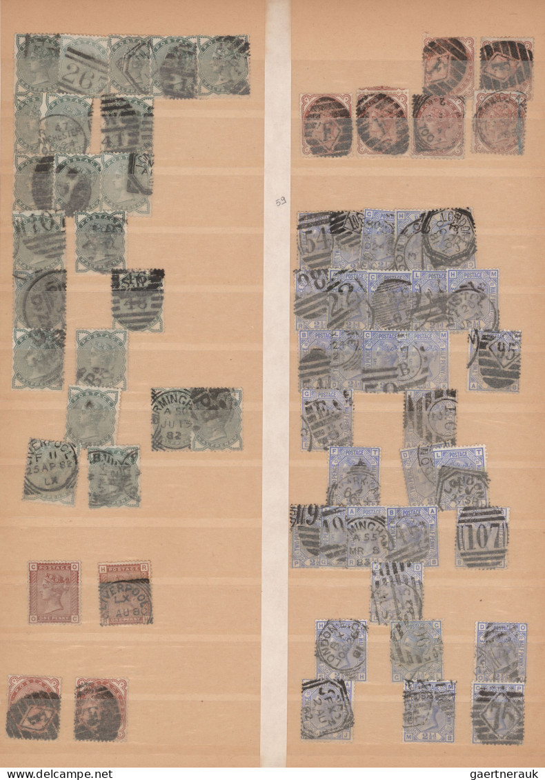 Great Britain: 1841/1939, Stock Of Definitives From Queen Victoria On In Various - Used Stamps