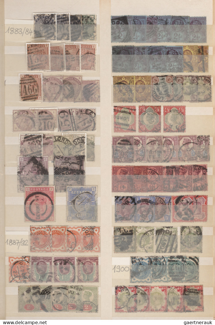 Great Britain: 1841/2000 (ca.), Used And Mint Collection/balance In Three Albums - Gebraucht