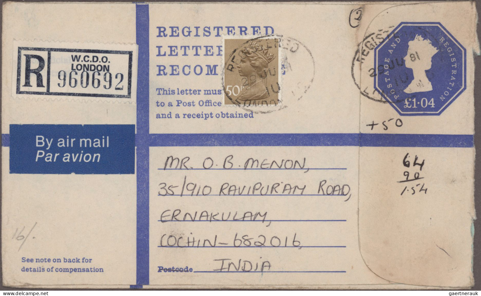 Great Britain: 1900/1980 (ca.), balance of apprx. 1.000 covers/cards, mainly com