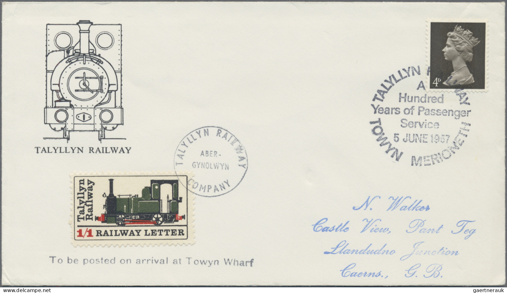 Great Britain: 1900-1980's (c.) RAILWAY, TRAMS & T.P.O.: Collection of hundreds