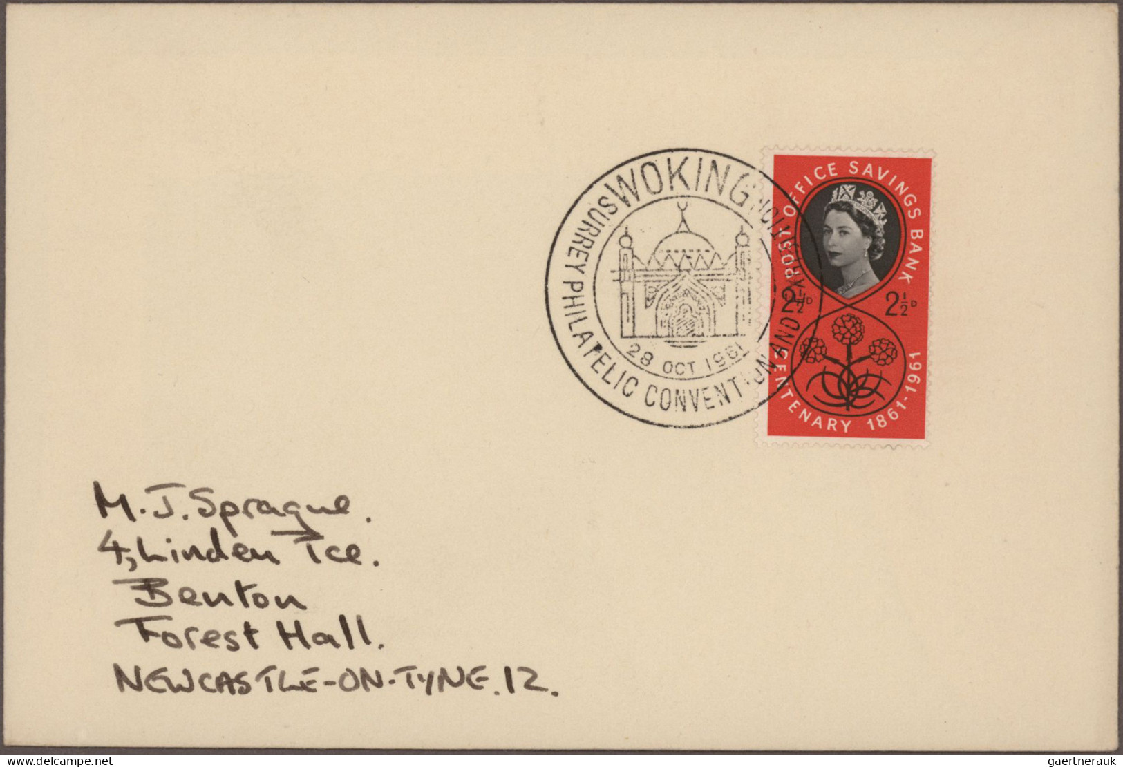 Great Britain - Post Marks: 1955/1967, Balance Of Apprx. 156 Entires Bearing Cel - Poststempel