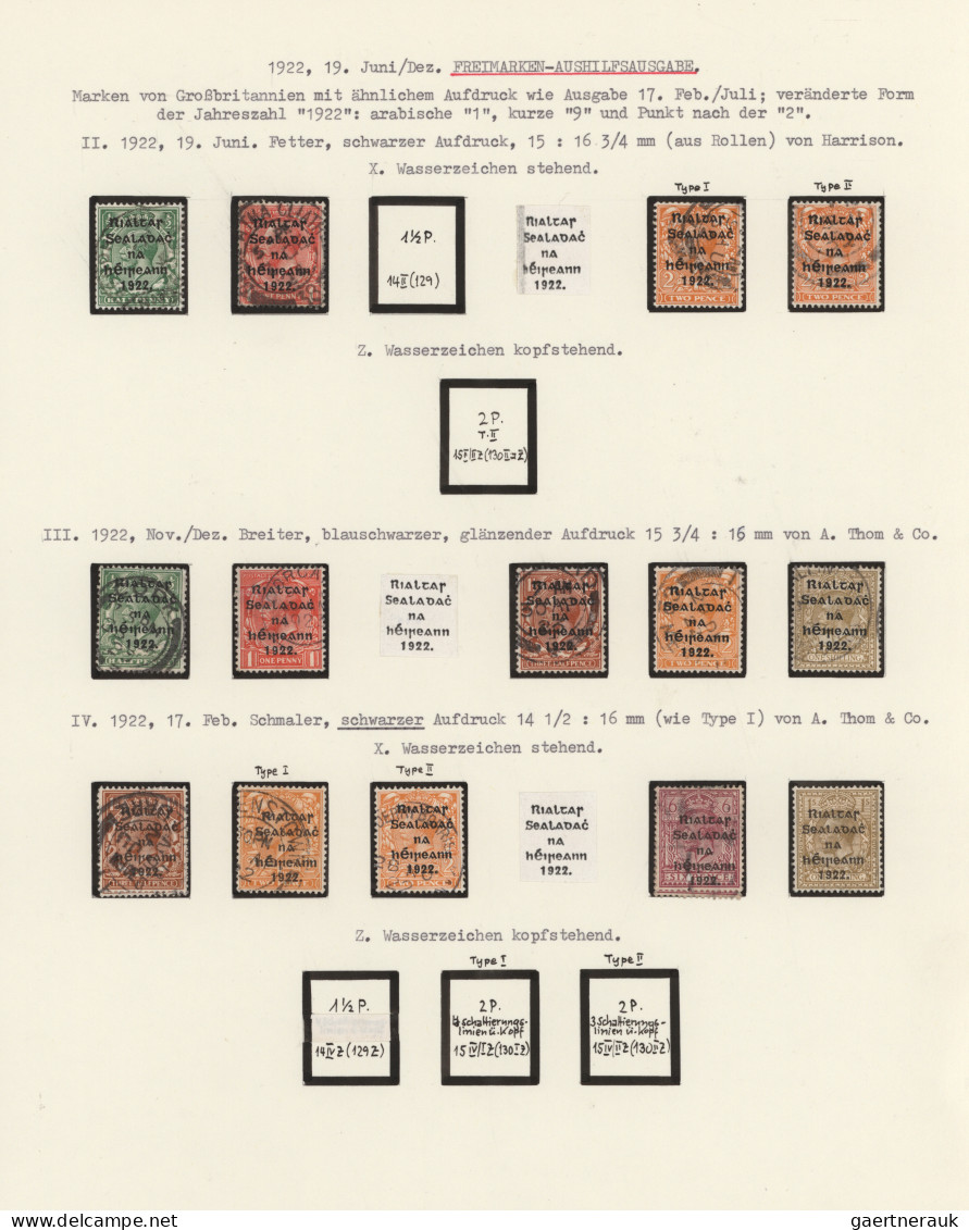 Ireland: 1880/1970 (ca.), Fine Used Collection In A Binder On Individually Arran - Lettres & Documents