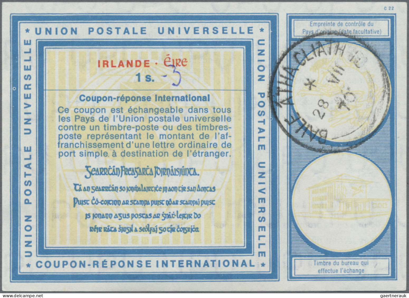 Ireland - Postal Stationery: 1957-2001 Collection Of 28 Intern. Reply Coupons, M - Entiers Postaux