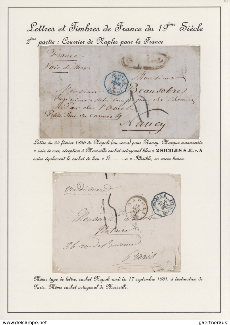 Italy -  Pre Adhesives  / Stampless Covers: 1823/1861, Petty Collection Of Ten S - 1. ...-1850 Prefilatelia