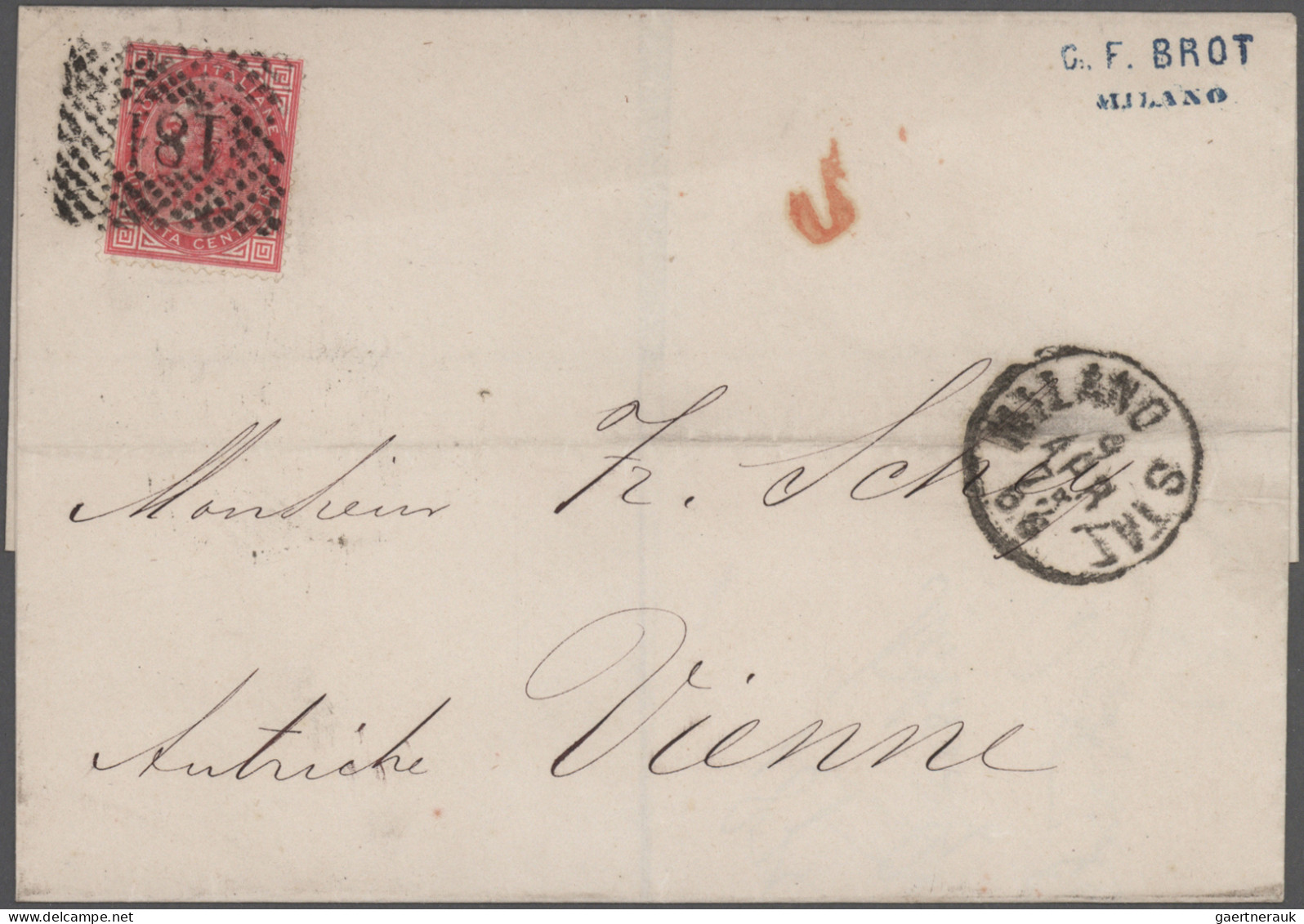Italy: 1868/1958: Group Of 35 Covers, Postcards And Postal Stationery Items Incl - Lotti E Collezioni