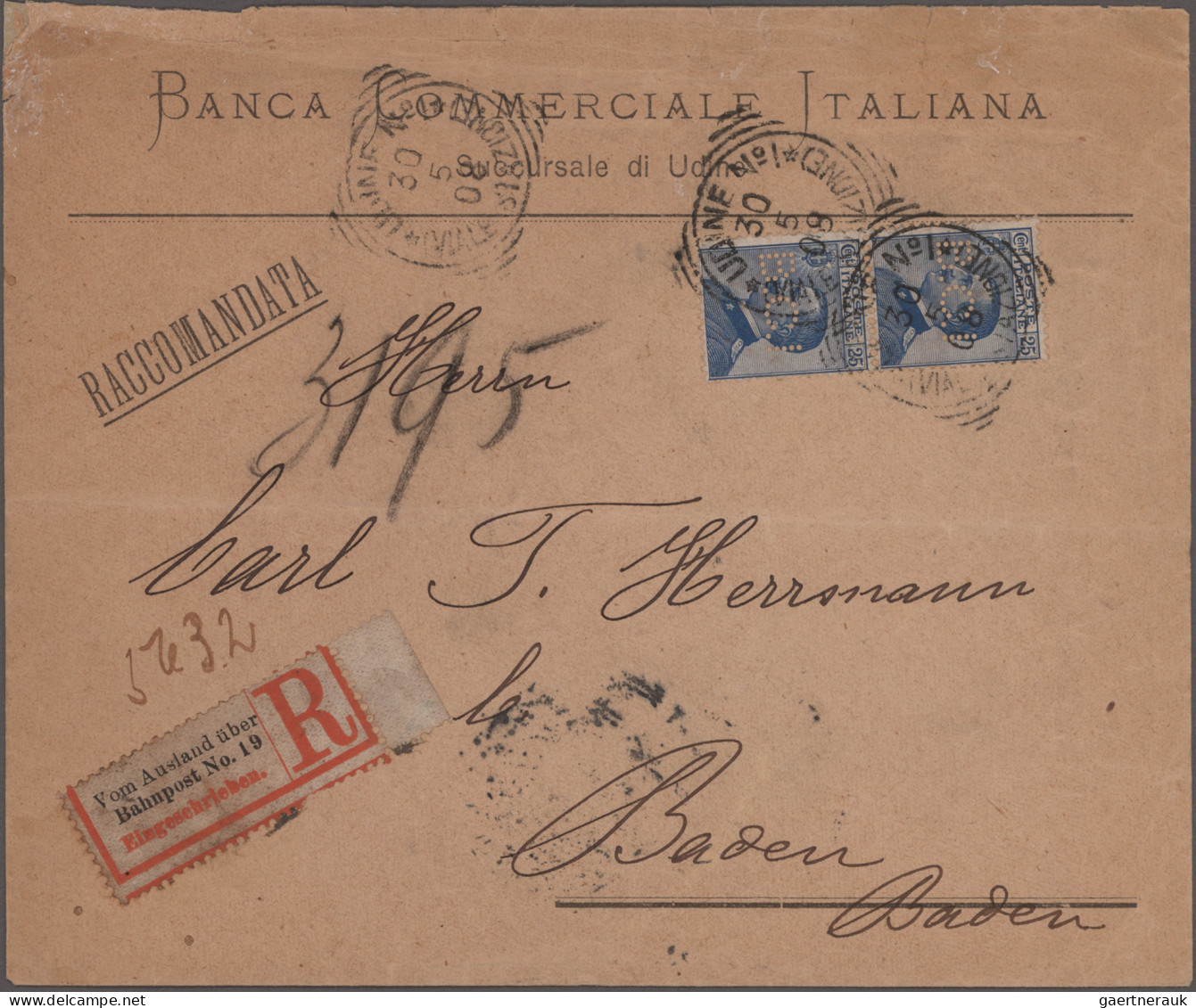 Italy: 1876/1944, Collection Of 47 Covers/cards With Several Interesting Items, - Collections