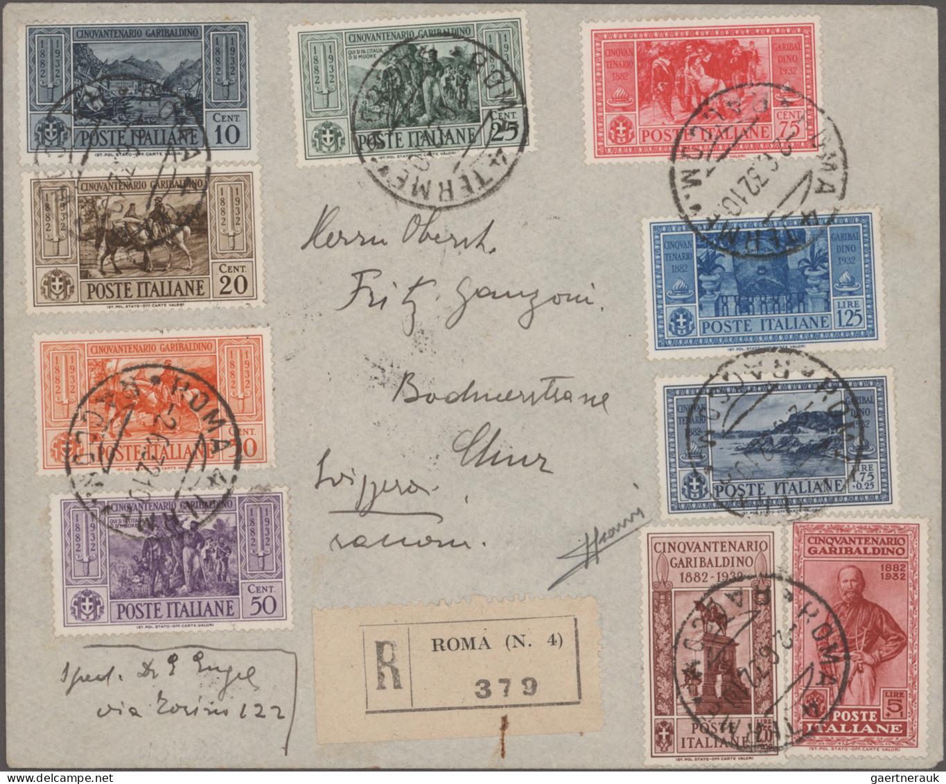 Italy: 1876/1944, Collection Of 47 Covers/cards With Several Interesting Items, - Collections