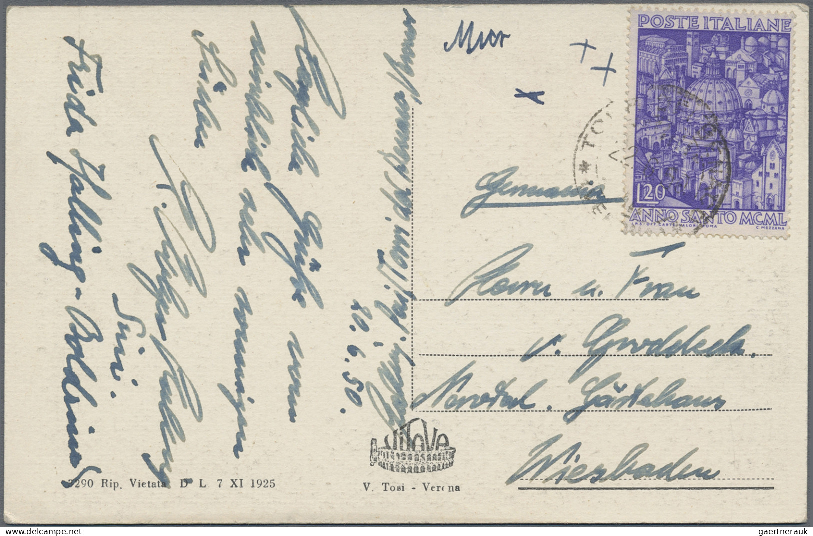 Italy: 1947/1974, Collection Of Apprx. 220 Covers/cards, Mainly Commercial Mail - Collections