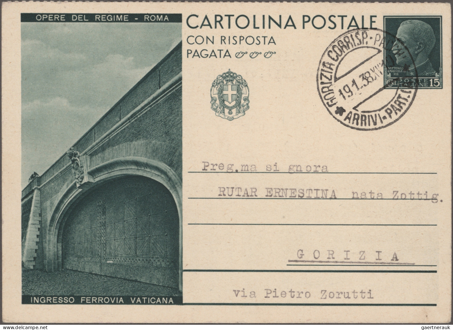 Italy - Postal Stationary: 1895/1937, Postal Stationery Picture Cards: Specializ - Postwaardestukken